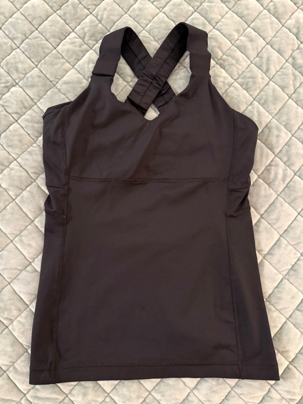 Lulu Lemon Athletica - Black Crisscross Strap Athletic Tank